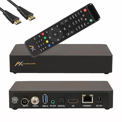 Kaufen AX Multibox Combo SE 4K UHD Wifi LAN E2 Linux Receiver Mit DVB-S2/C/T2 Tuner • 114.90€