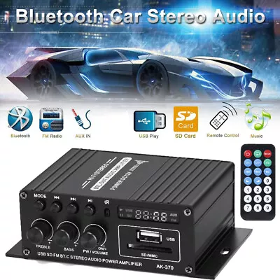 Kaufen Bluetooth Verstärker HIFI Digital Stereo Audio Amplifier FM Vollverstärker Haus • 20.89€