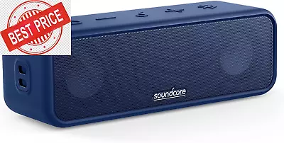 Kaufen Soundcore 3 Bluetooth Lautsprecher, Stereo-Sound, Audiotreiber Mit Titan-Membran • 90.29€