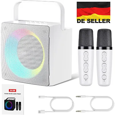 Kaufen Karaoke Maschine Kinder Tragbar Bluetooth Karaoke Lautsprecher Mit 2 Mikrofonen • 30.99€