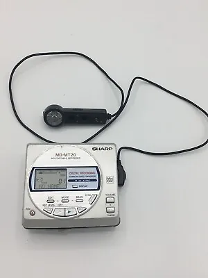 Kaufen SHARP MD MiniDisc Recorder MD-MT20 Walkman Mit Fernbedienung - Beschädigt! • 3.50€