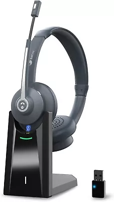 Kaufen Bluetooth Headset Mit Mikrofon, Kabelloses Headset Mit Mikrofon Geräuschunterdrückung & • 28.91€