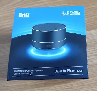 Kaufen Britz BZ-A10 Blue Moon Tragbarer Mini Wireless Bluetooth Lautsprecher, Schwarz Brandneu In Verpackung • 11.72€