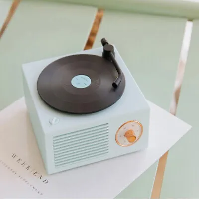 Kaufen Bluetooth Lautsprecher Retro Vinyl Record Player Kleine Audio Wireless • 25.97€