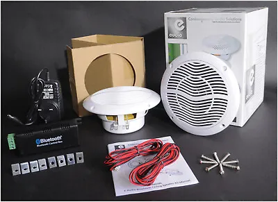 Kaufen E-Audio Bluetooth Decken-Lautsprecher-Kit, Eingebauter Hochtöner Für Badezimmer & Küchen • 45.46€