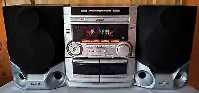 Kaufen Phillips FW-C28 Stereoanlage - 3-fach CD Wechsler Mit Boxen • 60€