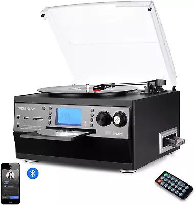 Kaufen Bluetooth Plattenspieler Mit Stereo Lautsprecher, LP Vinyl Zu MP3 Konverter • 169.99€