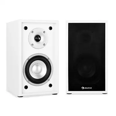 Kaufen Regal Lautsprecher Monitor Boxen Set 2-wege 2.0 Sound System Audio Hifi Weiß 35w • 48.99€