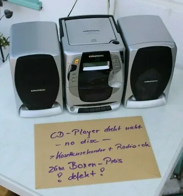 Kaufen Kompakt-Stereoanlage Grundig CDM 700 CD-Player Ohne Funktion Kassettenplayer Fun • 30€