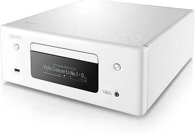 Kaufen Denon RCD-N10 Hi-Fi-Netzwerk-CD-Receiver Mit HEOS-Musikstreaming Weiß NEU • 617.65€
