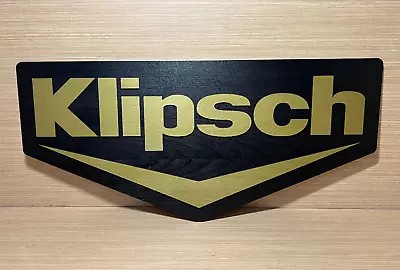 Kaufen GROSSE GRÖSSE – Klipsch-Logo-Schild Aus Holz – Wanddisplay – RP RC THX... • 211.65€