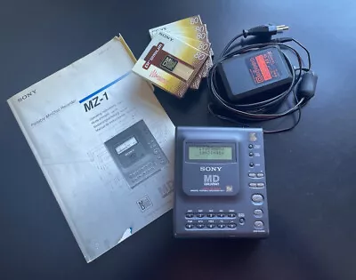 Kaufen Sony MZ-1, Portabler Minidisc-Recorder-Player, Original-Netzteil Und Handbuch • 175€