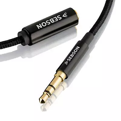 Kaufen AUX Verlängerung 1m Für Handy Kopfhörer - Audio Kabel Klinke Buchse 3,5mm SEBSON • 5.99€