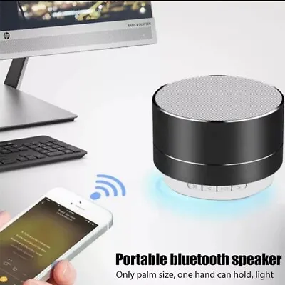 Kaufen Mini Tragbarer Lautsprecher FM Radio Musik Soundbox Aluminium Legierung Wireless Lautsprecher • 11.57€