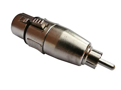 Kaufen Deetech Adapter XLR Female Stecker Auf Cinch Male Stecker, Silber • 8.39€