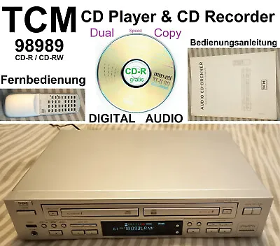 Kaufen TCM ( CD Player & CD Recorder ) Fern - Bedienung $ Anleitung) (wie Welltech) • 70€