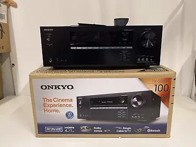 Kaufen Onkyo TX-SR444 HDMI 4K Dolby Atmos Bluetooth WiFi 7.1 AV Receiver • 270€