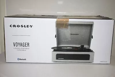 Kaufen Crosley Voyager 3 Speed Portable Turntable Plattenspieler Grau Neu Rechnung MwSt • 75.92€