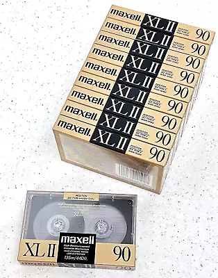 Kaufen 10 Pcs Maxell XLII 90 Type II Position High MC Audio Cassette Tape Neu/Sealed • 139.90€