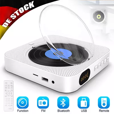 Kaufen CD Player Mobiler MP3 Spieler Bluetooth LCD Display Boombox Mit Fernbedienung • 55.99€