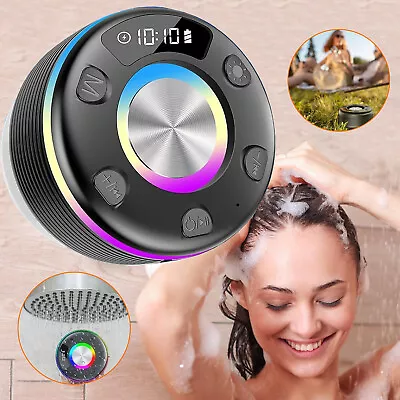 Kaufen Bluetooth Duschlautsprecher Bluetooth Lautsprecher Dusche Musikbox Mit LED Licht • 24.97€