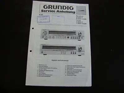 Kaufen Original Service Manual  Grundig  R 1000-2 T-1000-2 • 11.50€
