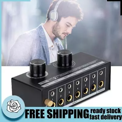 Kaufen 6 In 1 Out Audio Signal Selection Switch With Volume Control Audio Selector Box • 25.45€