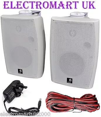 Kaufen 120w Paar Stereo Aktive Wandhalterung Bluetooth Lautsprecher Zusatzeingang Weiss  • 75.38€