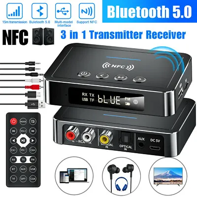 Kaufen Bluetooth 5.0 Empfänger Sender Empfänger NFC HiFi Stereo Adapter 3,5 Mm AUX DE • 27.99€