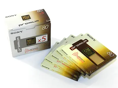 Kaufen 5x Sony Premium MiniDisc MDW80 Neu • 89.99€