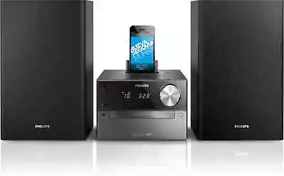 Kaufen Philips Mini Stereoanlage DCM2330/12 Micro Music System Incl. DualDock IPhone • 49€