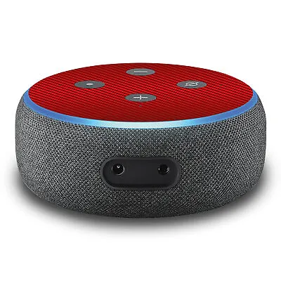Kaufen Design Aufkleber Carbon Rot Passend Für Alexa Echo Dot Gen.3 Assistant R137-23 • 8.99€