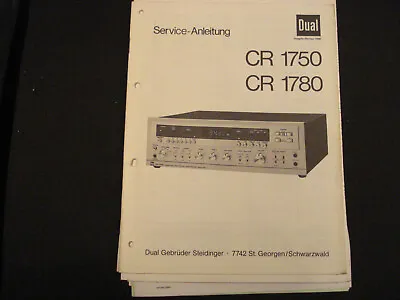 Kaufen Original Service Manual Schaltplan Dual CR 1750 CR 1780 • 12.50€