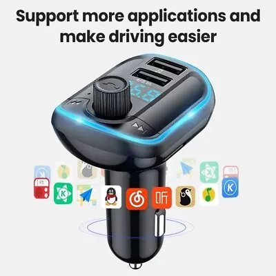 Kaufen Bluetooth FM Transmitter KFZ Auto Radio MP3 Player Dual USB Ladegerät Adapter • 12.90€
