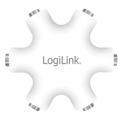 Kaufen LogiLink Audio Splitter Verteiler Weiche 6x Stereo 3,5mm Buchsen Kopfhörer • 5.90€