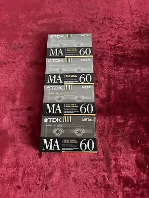 Kaufen MC TDK MA 60 Metal Tape Audio Cassettes 4 Pieces NEW/NEU!!!!  Original Japan !! • 71€