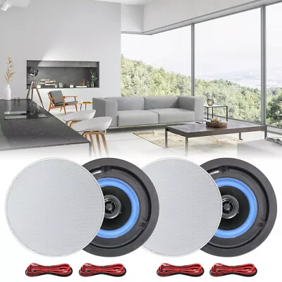 Kaufen Herdio 320W Wand Decke Bluetooth Lautsprecher Flush Mount Badezimmer Küche2 Paar • 74.99€