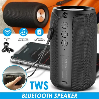 Kaufen Tragbarer Wireless Bluetooth Lautsprecher Stereo Subwoofer Sd Musicbox Neu • 21€