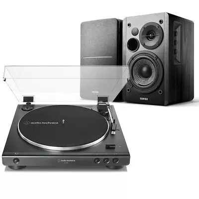 Kaufen Audio-Technica AT-LP60X Plattenspieler Und Edifier R1280DB Schwarze Lautsprecher • 271.31€