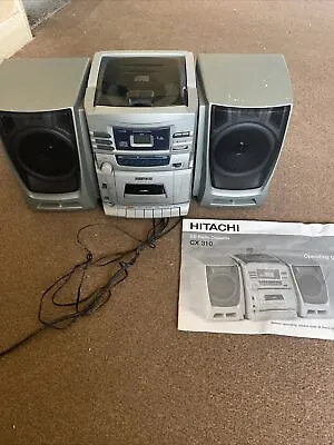 Kaufen Hitachi CX310 Mikro-Stereoanlage. CD, Kassette & FM/AM Radio • 28.82€