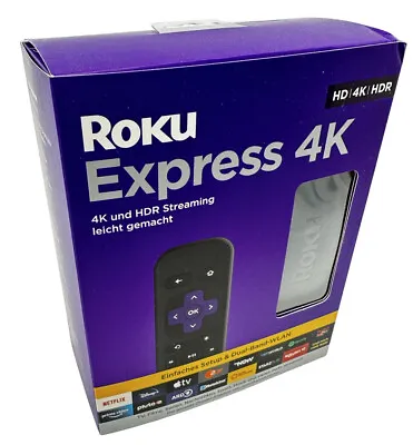 Kaufen Roku Express 4K Streaming Media Player Schwarz | Mit Netflix & Prime App NEU • 34.99€
