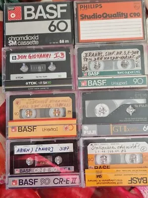 Kaufen 8xMC Gebraucht Beschriftet Musikkassetten Music Tapes Basf Tdk Fuji • 17€