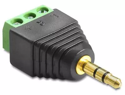 Kaufen Adapter Terminalblock - Klinkenstecker 3,5mm 3 Pin Stereo Schraubbar • 5.06€