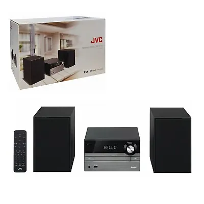 Kaufen JVC UX-D321B CD/DAB/FM/USB/Bluetooth Klassisch Drei Boxen Design Micro HiFi System • 96.97€
