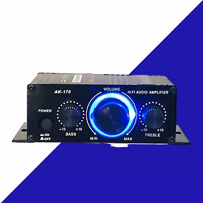 Kaufen AK170 2-Kanal-Mini-Stereo-Leistungsverstärker HIFI-Audiolautsprecher AMP • 18.34€