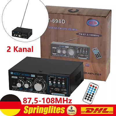 Kaufen Bluetooth Verstärker HiFi Stereo Amplifier 2 Kanal Mini Audio Verstärker AC 220V • 20.82€