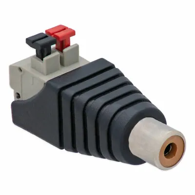 Kaufen Cinch RCA-Buchse Adapter Auf Terminal Block 2 Pin Druck Klemmen Kabel Verstärker • 20.99€