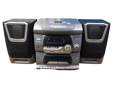 Kaufen Alba CD Mini System Mini2000/S Mit 2x Bassreflex 8 Ohm Lautsprecher Kassettenradio • 69.04€