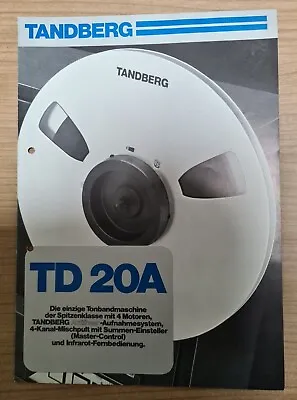 Kaufen TANDBERG TD 20A Prospekt, Gelocht • 5€