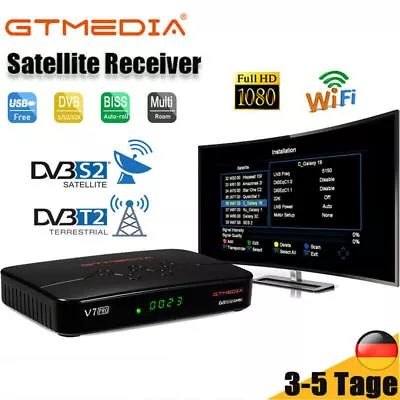 Kaufen DVB-S2/S2X/T2 Combo Twin Tuner Sat Receiver FULL HD PVR Mediaplayer Mit USB WLAN • 35.42€